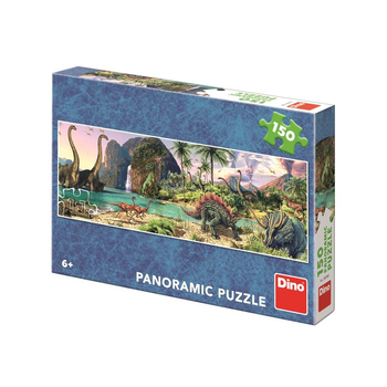 Dinozaury: Puzzle panoramiczne 150 el. Dino