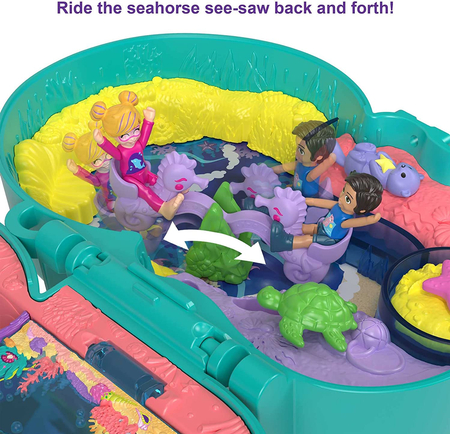 Polly Pocket - Oceanarium - Zestaw z laleczkami i figurkami zwierzątek - Mattel 