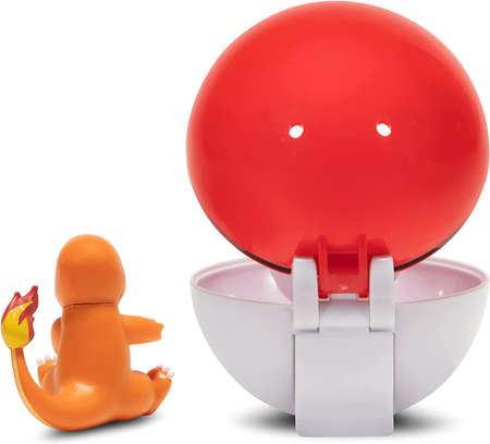 Pokemon, Zestaw Clip 'N' Go, Figurka Charmander i Poke Ball