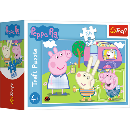 Świnka Peppa: Puzzle mini 54 el. Piknik, TREFL