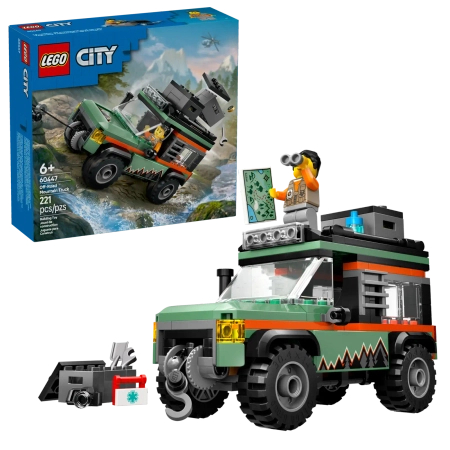 Klocki Lego City 60447 Górska ciężarówka terenowa 4x4, 221 el., oryginalne klocki