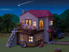 Sylvanian Families, Duży wiejski domek z oświetleniem