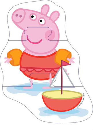 Puzzle piankowe 4-w-1 Świnka Peppa, 2 - 4 el.