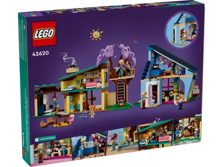 Klocki Lego Friends 42620 Dom rodzinny Olly’ego i Paisley, 1126 elementów, wysoka jakość, oryginalne, dla dziewczynki 7+