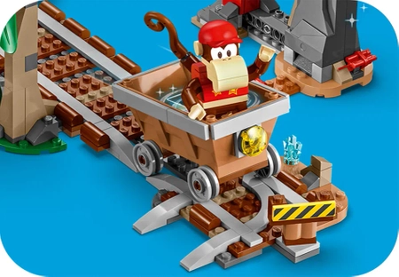 Klocki Lego Super Mario 71425 Przejażdżka wagonikiem Diddy Konga — zestaw rozszerzający, 1157 el. duży zestaw, oryginalne klocki, wiek dziecka 8+