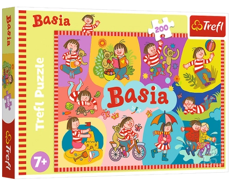 Basia, układanka puzzle 200 el., Trefl, z polskiej bajki, wiek dziecka 7+