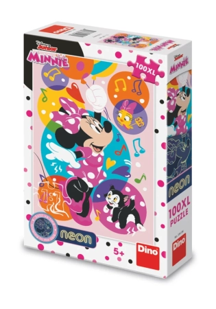 Świecące w ciemności puzzle XL Myszka Minnie, 100 el., Dino