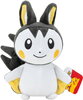 Pokemon, Maskotka pluszowa biało szary Emolga, 18 / 22 cm, pluszak licencyjny i oryginalny, miły materiał, dla fanów, wiek dziecka 2 lata+