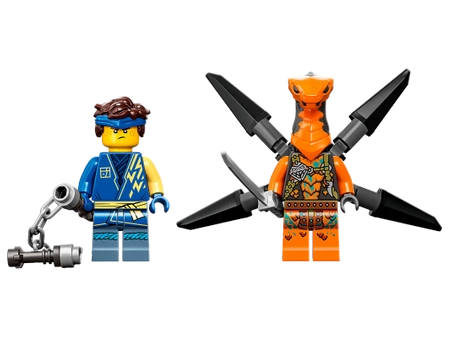 Klocki Lego Ninjago 71760 Smok gromu Jaya EVO, 140 el., w zestawie 2 figurki, klocki oryginalne, szybka wysyłka, wiek dziecka 6+