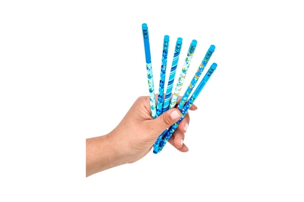 Pachnące ołówki z gumką, jagodowe, 6 sztuk, Ooly