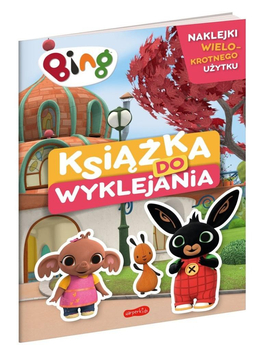 HarperKids, Królik Bing, Książka do wyklejania, naklejki wielokrotnego użytku, 16 stron