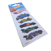 StickerBoo, Naklejki, zestaw naklejek z samochodami Hot Wheels, 1 mini arkusz, 6 naklejek