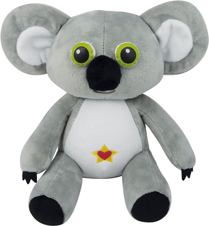 Buki France, Maskotka pluszowa Koala ze świecącymi oczami, 22 cm, wyłącznik czasowy, wymienne baterie, miły plusz, wiek dziecka 0+