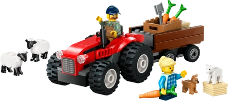 Klocki Lego City 60461 Czerwony traktor z przyczepą i owcą, 116 elementów