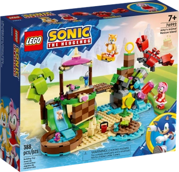 Klocki Lego Sonic the Hedgehog 76992 Wyspa dla zwierząt Amy, 388 elementów, oryginalne klocki dla fanów gry i filmu, wiek dziecka 7+