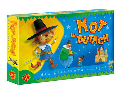 Alexander, Gra planszowa Kot w butach, polski producent, wersja klasyczna, od 2 do 4 graczy, wiek 5+