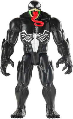 Hasbro, Marvel Spiderman, Duża figurka Venom, seria Titan Hero Series, dla fanów filmów Marvela, 29 cm, ruchome kończyny,, wiek dziecka 4+