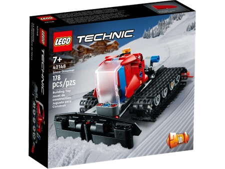 Klocki Lego 42148 Technic Ratrak, 178 el., Model z klocków 2-w-1: ratrak lub skuter śnieżny, dla dzieci od 7 lat, pomysł na prezent urodzinowy
