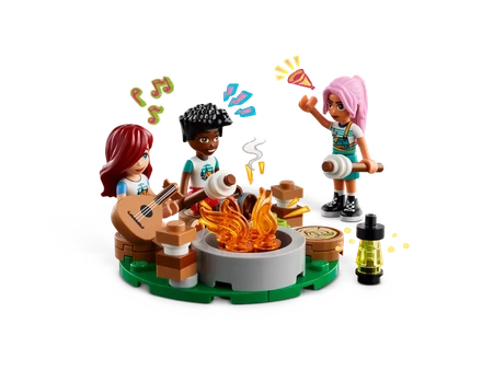 Klocki Lego Friends 42624 Przytulne domki na letnim obozie, 437 elementów, oryginalne, wysoka jakość, doskonały prezent dla dziewczynki 7+