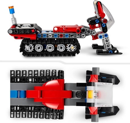 Klocki Lego 42148 Technic Ratrak, 178 el., Model z klocków 2-w-1: ratrak lub skuter śnieżny, dla dzieci od 7 lat, pomysł na prezent urodzinowy