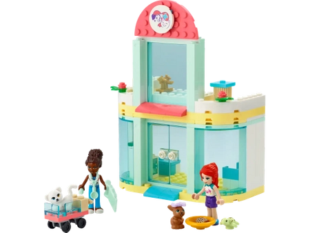 Klocki Lego Friends 41695, Klinika dla zwierzątek i figurki Mia i Nandi, 111 elementów, wysoka jakość, oryginalne klocki, dla dziewczynek w wieku 4+, pomysł na prezent, szybka wysyłka