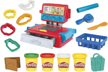 Play-Doh, Zestaw, Kasa sklepowa z dźwiękiem i 4 ciastoliny