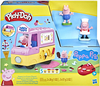 Świnka Peppa, Ciastolina Play-Doh, samochód z lodami, figurki Peppa i George, 5 rodzajów ciastoliny