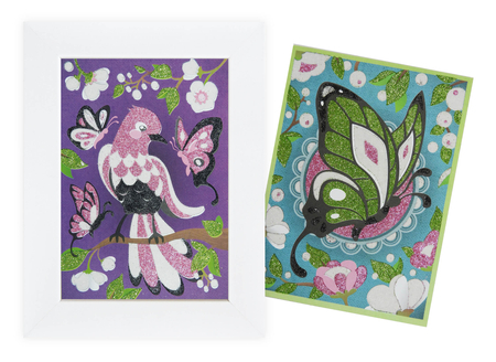 Buki Be Teens, Wyklejanka z brokatu, Motyle, DP104