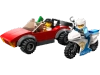 Klocki Lego City 60392 Motocykl policyjny – pościg za samochodem, 59 elementów, kabriolet, motocykl i 2 mini figurki, klocki dla dzieci w wieku 5 lat+