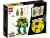 Klocki Lego Ninjago 71757, Mech Ninja Lloyda, 2 figurki, 57 elementów, wysoka jakość, oryginalne, wiek dziecka 4+