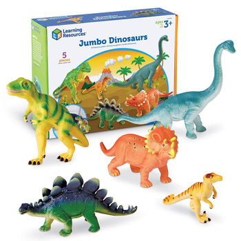 Learning Resources, Dinozaury, Zestaw dużych figurek 5 szt.