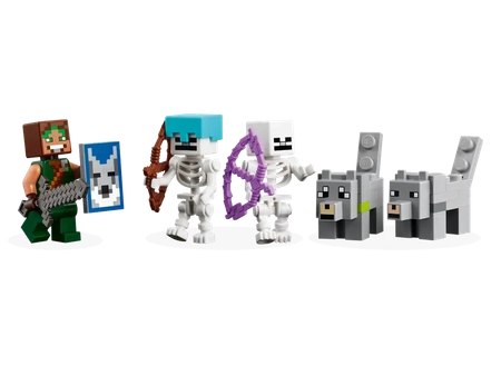 Klocki Lego Minecraft 21261 Wilcza twierdza, 312 elementów, oryginalne, dla fanów gry 8+