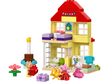 Klocki Lego Duplo 10433 Urodzinowy domek Peppy, 59 elementów, kolorowe klocki, idealne dla przedszkolaka