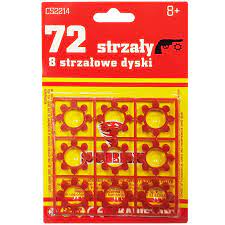 Trifox, Kapiszony na dyskach 8/72, do pistoletów na kapiszony, spłonka, naboje