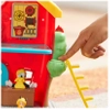 Disney Junior, Myszka Miki, Remiza strażacka z dźwiękami, 4 figurki: Miki, Kaczor Donald, Pluto i kotek, duża zestaw, oryginalna licencyjna zabawka, wiek dziecka 3+