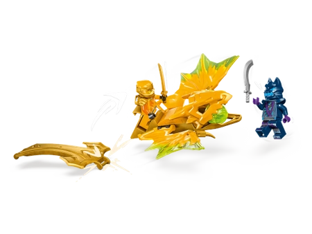 Klocki Lego NINJAGO 71803 Atak powstającego smoka Arina, 27 el., 2 figurki i smok, z serii bajek o ninja, wysoka jakość, oryginalne klocki, pasuje do innych zestawów, wiek dziecka 6+