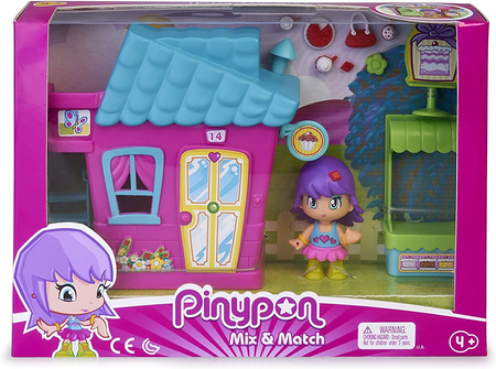 Pinypon – Cukiernia Mix and Max z Domkiem, Figurką i Akcesoriami – Zabawka dla Dzieci