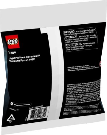 Klocki Lego Speed Champions 30709 Ferrari 499P – hipersamochód, 62 el., dla dzieci w wieku 7+