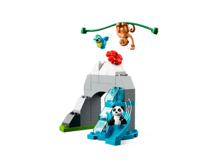 Klocki Lego Duplo 10974 Dzikie zwierzęta Azji, 117 elementów, bezpieczne klocki dla dzieci 2+