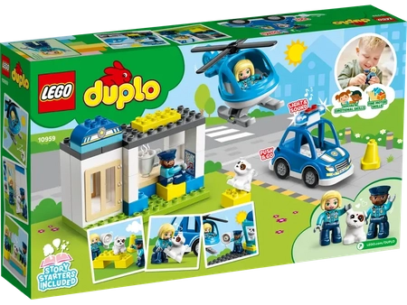 Klocki Lego Duplo 10959 Posterunek policji i helikopter, 40 elementów, oryginalne, dla dzieci 2+