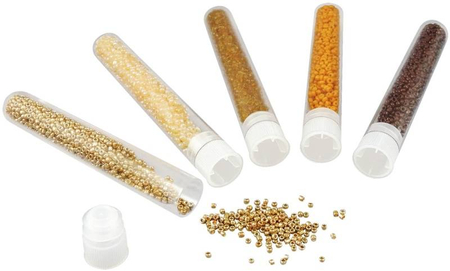 Buki Be Teens, Tuba z perełkami, Złote i brązowe koraliki, PE009