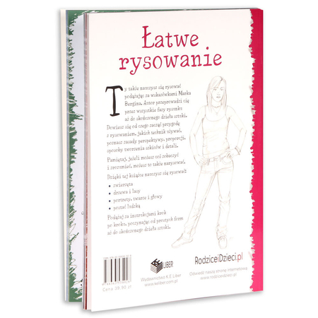 Książka edukacyjna poradnik Nauka rysowania 120 stron - kurs rysowania zwierząt, portretów, postaci ludzkiej, drzew