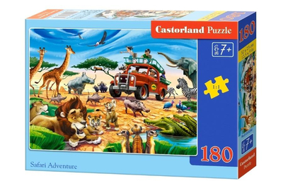 Puzzle 180 el. Safari Adventure Castorland – Zwierzęta Afryki dla dzieci 7+