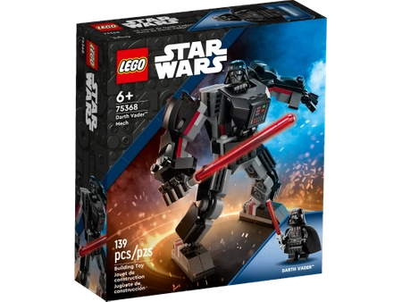 Klocki Lego Star Wars 75368 Mech Dartha Vadera, 139 elementów, figurka lorda Vadera i mech, oryginalne klocki, szybka dostawa, dla sześciolatków