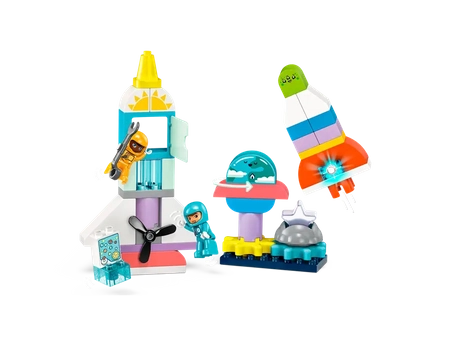 Klocki Lego Duplo 10422 Przygoda w promie kosmicznym 3 w 1, 58 elementów, wysoka jakość, bezpieczne klocki dla dzieci 3+