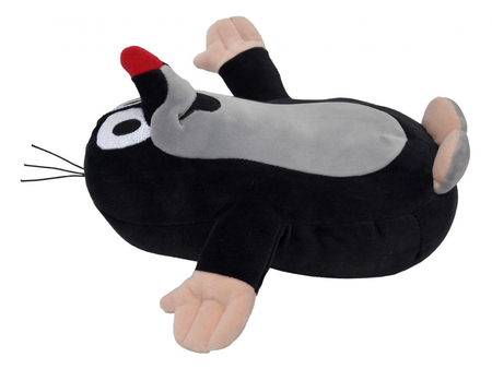 MU Brno, Krecik, Maskotka pluszowa bardzo miękka może służyć jako mini poduszka pluszowa, 25 cm, oryginalny pluszak na licencji Zdenka Milera