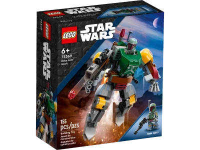 Klocki Lego Star Wars 75369 Mech Boby Fetta, 155 elementów, mini figurka Boby z blasterem, mech, super prezent dla miłośników Gwiezdnych Wojen, oryginalne klocki Lego, wiek dziecka 6+