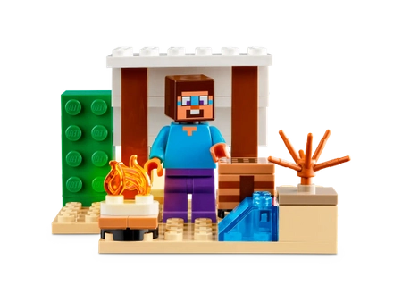 Klocki Lego Minecraft 21251, Pustynna wyprawa Steve’a, 3 figurki Steve, fantom i wielbłąd, 75 elementów, wysoka jakość, oryginalne klocki, wiek dziecka 6+, dostępne od ręki, szybka wysyłka