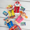 Melissa & Doug, Psi Patrol, 4 miękkie pacynki: Marshall, Chase, Skye i Rubble  oraz 4 karty misji