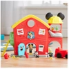 Disney Junior, Myszka Miki, Remiza strażacka z dźwiękami, 4 figurki: Miki, Kaczor Donald, Pluto i kotek, duża zestaw, oryginalna licencyjna zabawka, wiek dziecka 3+